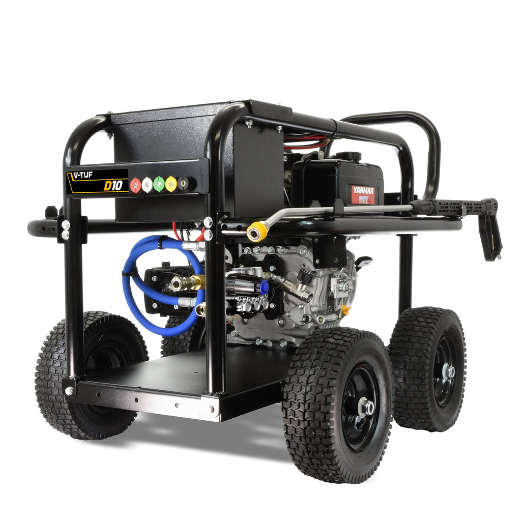 V-TUF D10 Yanmar 10HP diesel pressure washer VTUFD10-15200 200 Bar 15L/min, front view