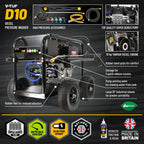V-TUF VTUFD10-21170 gearbox diesel washer side view showing high-flow pump assembly