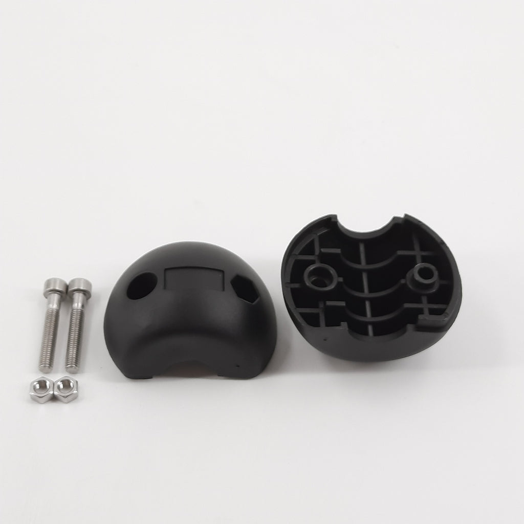 V-TUF W5.5142 hose stopper side view showing clamp and 1/4 to 5/16 inch hose entry