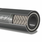 V-TUF 2-wire black thick wall hose cut end view showing bore and reinforcement