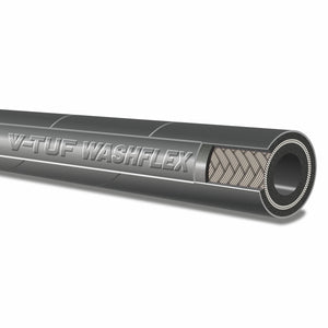 V-TUF black 2-wire thick wall jetwash hose sold per metre for industrial pressure washing