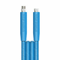 V-TUF blue 2-wire jetwash hose with M/F cuffs showing end fitting detail and blue cuff sleeve