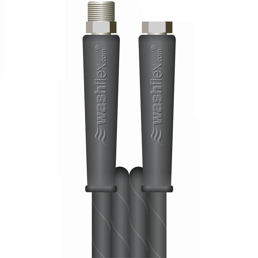 V-TUF 80m black 2-wire 3/8 inch hose VTK23880MFYK with 3/8M 3/8F cuffs, full drum coil