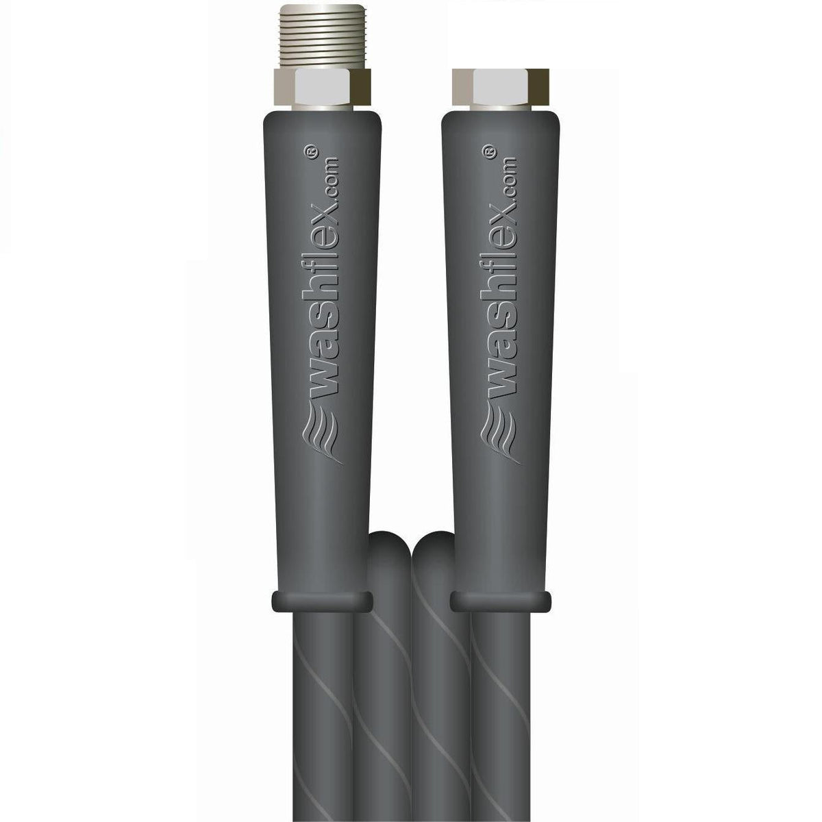 V-TUF 80m black 2-wire 3/8 inch hose VTK23880MFYK with 3/8M 3/8F cuffs, full drum coil