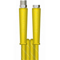 V-TUF yellow 2-wire 3/8 jetwash hose sold per metre showing yellow outer jacket and construction