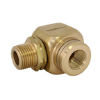 V-TUF WFHRS brass 90 degree swivel side view showing rotating joint and outlet angle