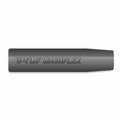 V-TUF 80m black hose female end cuff detail showing yellow protective sleeve and fitting