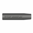 V-TUF 80m black hose female end cuff detail showing yellow protective sleeve and fitting