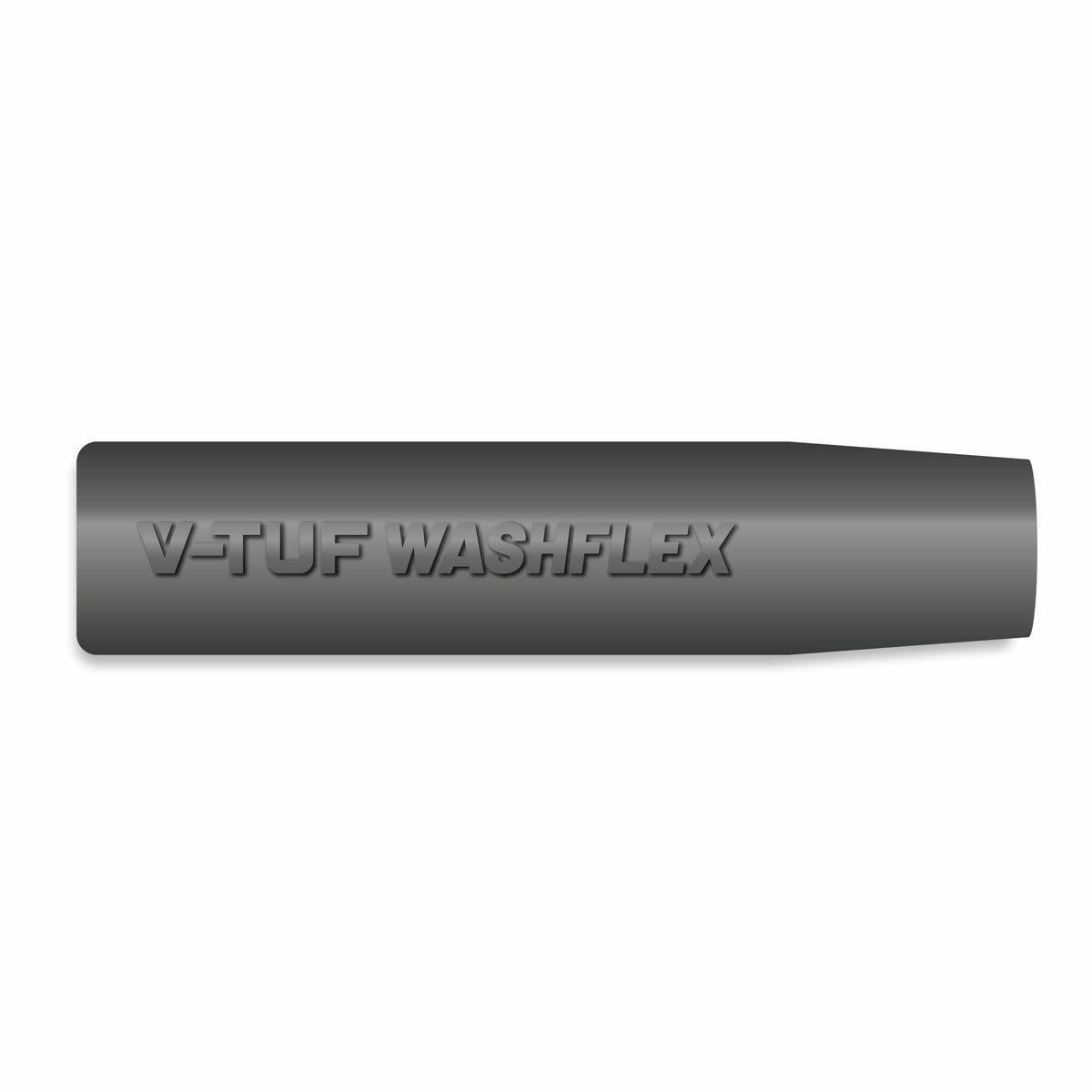 V-TUF VTK238100FFYK 100m black hose end cuff detail showing yellow sleeve and 3/8F fitting