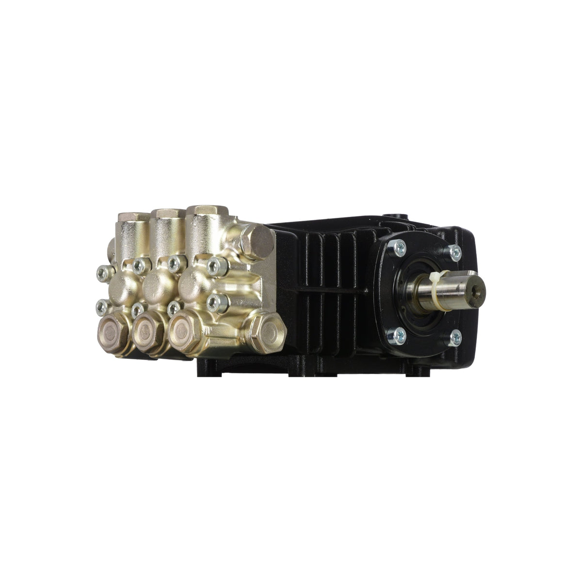 V-TUF XHDM400SS pump rear view showing inlet ports and oil sight glass