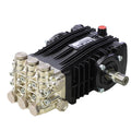 V-TUF XHDM500SS pump angled view showing outlet manifold and pressure valve housing