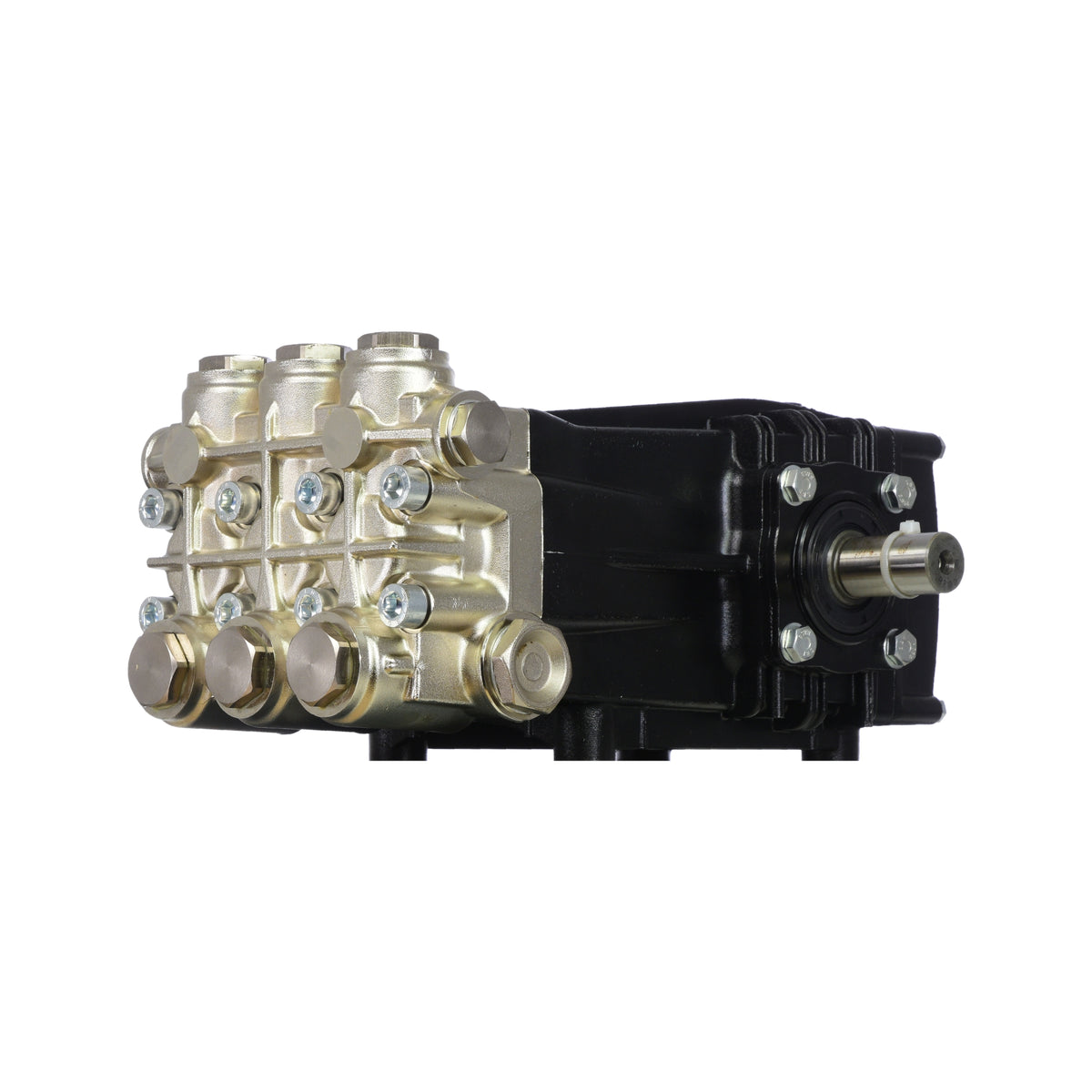 V-TUF XHDM600SS Super Series pump close-up showing inlet outlet ports and shaft end