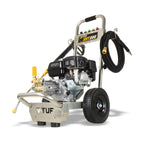 V-TUF XRT200-KIT1 side view showing Honda GX200 engine, pump and stainless frame