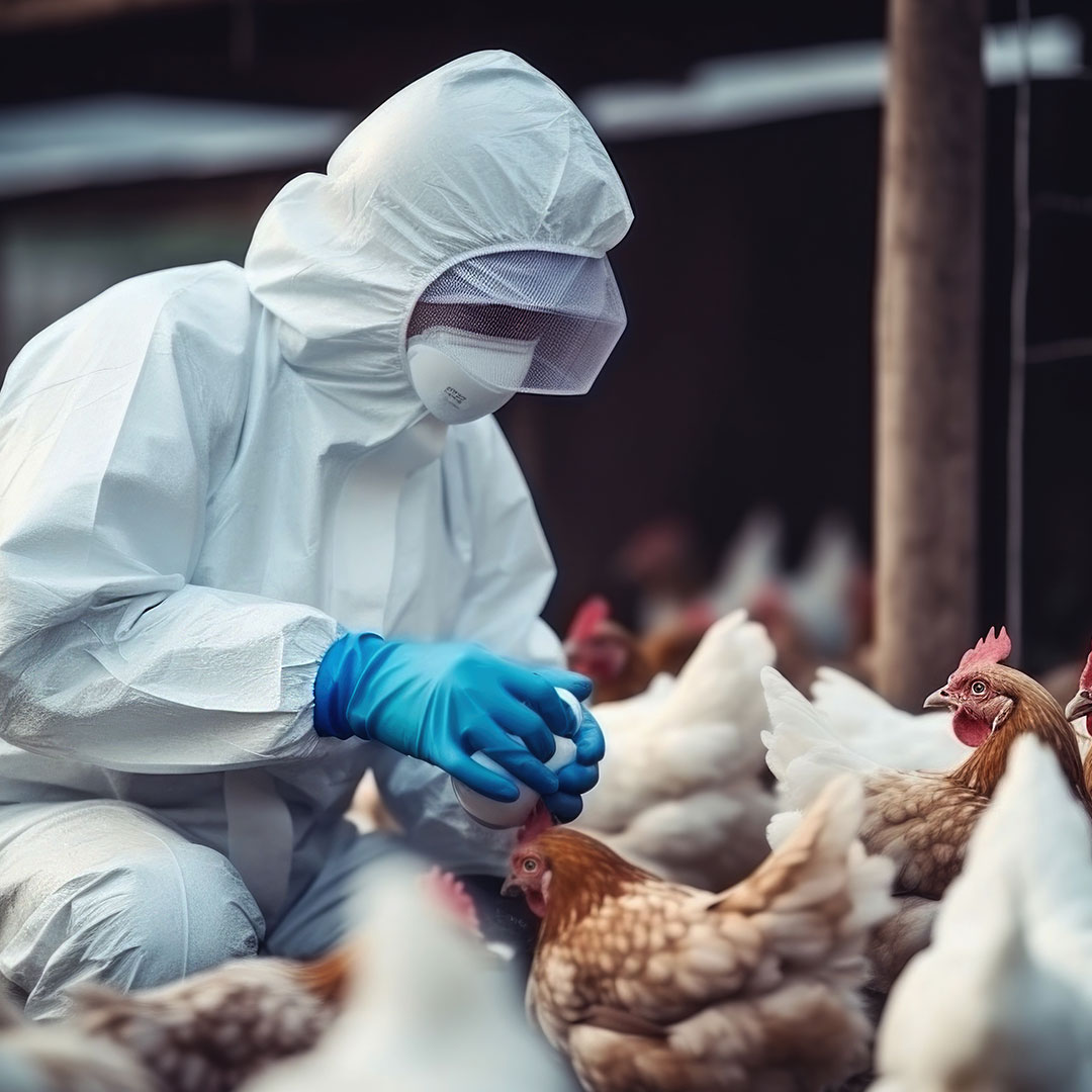 Preventing bird flu with pressure washers and vacuums