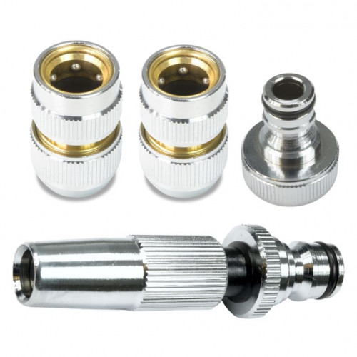 V-TUF PROFESSIONAL KCQ X4 PIECE HOSE CONNECTOR AND NOZZLE SET 1/2" / 12.5mm