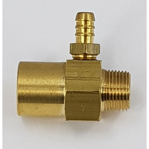 2.1 Fixed Chemical Injector -  INLET: 3/8F x OUTLET: 3/8M