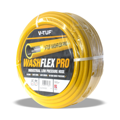 50m 1/2" 10 BAR WASHFLEX PRO WATER SUPPLY HOSE - BF1250