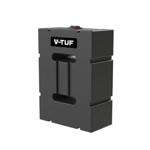 V-TUF SLIMLINE DELUGE 1000 LITRE VERTICAL BLACK BAFFLED WATER BOWSER TANK - SLIMDV1000