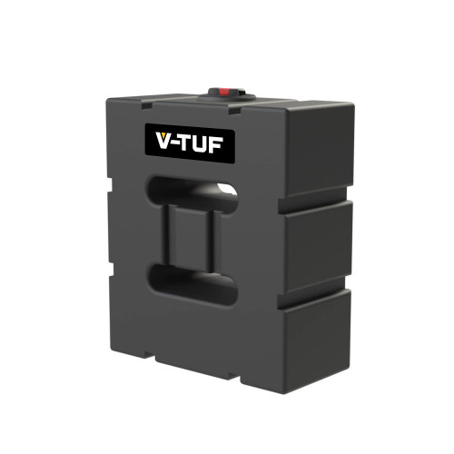 V-TUF SLIMLINE DELUGE 500 LITRE BLACK BAFFLED WATER BOWSER TANK - SLIMD500