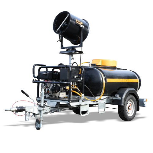 V-TUF DELUGE DSC - 10HP 3000psi, 200bar, 15L/min Gearbox Driven YANMAR 1125 ltr Highway Bowser Washer - Dust Cannon & Spraybar