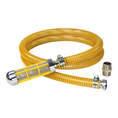 V-TUF HEAVY DUTY CRUSH RESISTANT PUMP SUCTION FEED HOSE KIT (2m) 3/4F and 3/4M adapter - E1.0102KITN