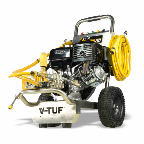 V-TUF GB110XP Industrial 13HP Gearbox Driven Honda Petrol Pressure Washer - 3000psi, 200Bar, 21L/min XP PUMP & XP HOSE, GUN & LANCE