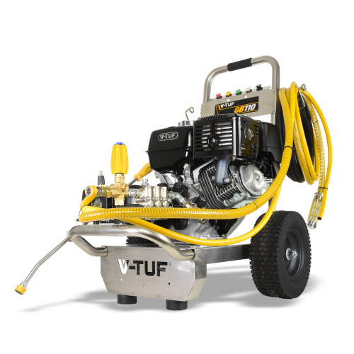 V-TUF GB110 Industrial 13HP Gearbox Driven Honda Petrol Pressure Washer - 3000psi, 200Bar, 21L/min