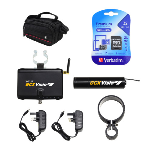 V-TUF GCX VISIO WIRELESS GUTTER CLEANING INSPECTION CAMERA KIT - With Monitor & Recording Feature