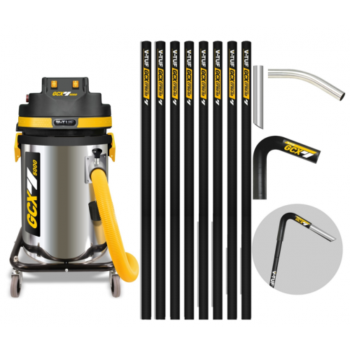 V-TUF GCX5000 3.5KW 50L WET & DRY  Industrial Powerful Vacuum Cleaner - Side Entry & Cyclone Tech (240V) + 40FT GCX PRO GUTTER CLEANING KIT
