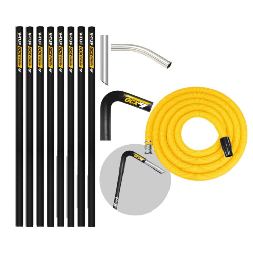 V-TUF GCX HIGH LEVEL GUTTER CLEANER KIT 5m 50mm HOSE -  CARBON FIBRE  40ft (12M) REACH 50MM POLES  - WITH 10M 50mm HOSE FITS GCX SIDE INLET MACHINES