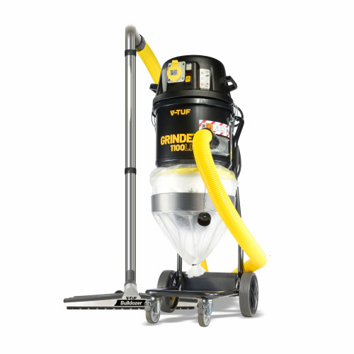 V-TUF GRINDEX1100LPS-110 110V H CLASS INDUSTRIAL DUST EXTRACTOR - Automatic Filter Cleaning & PTO