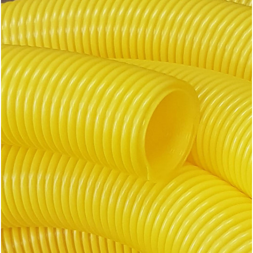 HOSE - V-TUF HIGH STRENGTH 38mmID YELLOW for VACUUM CLEANER (Per metre) - H2/1Y