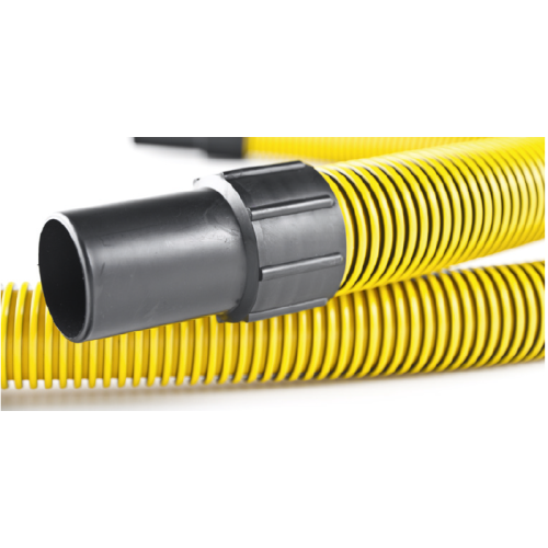 HOSE - V-TUF HIGH STRENGTH 38mmID ESD ANTI STATIC YELLOW/BLACK  for VACUUM CLEANER (Per metre)