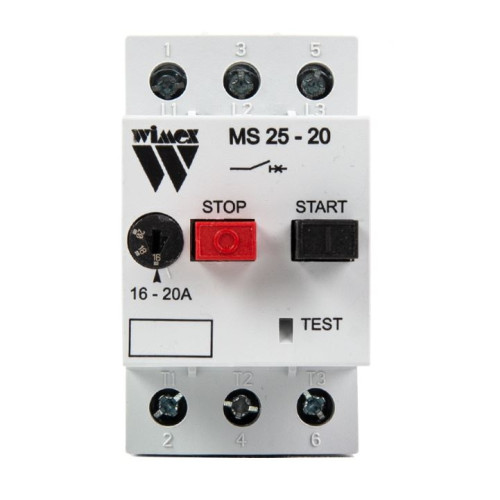 MANUAL MOTOR 'W' STARTER 16-20 AMP WITH PUSH BUTTON