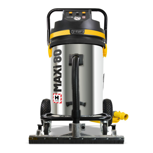V-TUF MAXi - 80L H-Class 110v 2500w Dust Extraction Vacuum Cleaner - 600 mm WIDE FRONT FLOOR Head &  20M "Motor Saver" Extension Cable