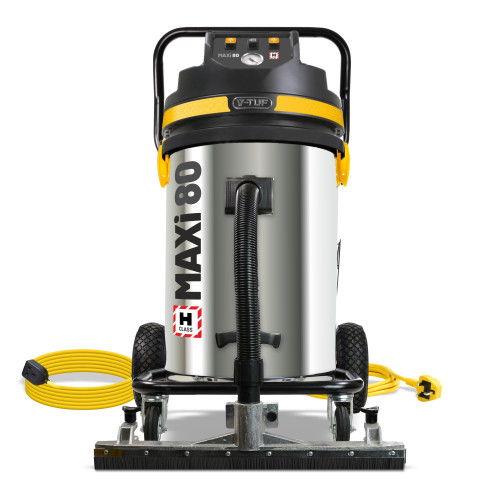 V-TUF MAXi - 80L H-Class 240v 3500w Dust Extraction Vacuum Cleaner - 600 mm WIDE FRONT FLOOR Head &  20M "Motor Saver" Extension Cable