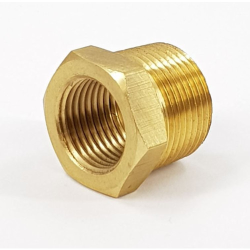 1/2"M x 3/8"F BRASS REDUCING BUSH - MFB08/06