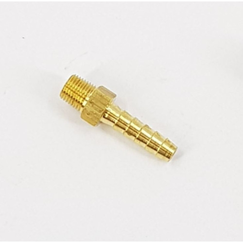 BRASS HOSE TAIL 1/8"M x 1/4" TAIL - MH02/04