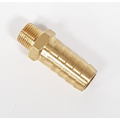 BRASS HOSE TAIL 3/8"M x 3/4" TAIL - MH06/12