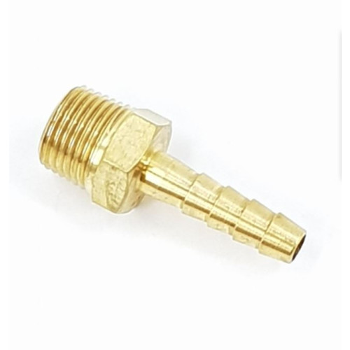 BRASS HOSE TAIL 1/2"M x 3/8" TAIL - MH08/06