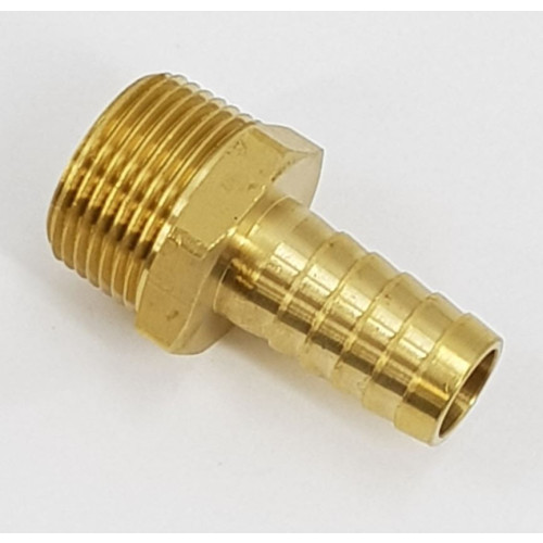 BRASS HOSE TAIL -1"M x 3/4"TAIL - MH16/12