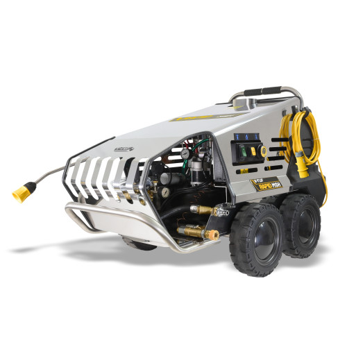 V-TUF RAPIDMSH110v Professional Hot Water Industrial Mobile  Pressure Washer - 100Bar, 8L/min