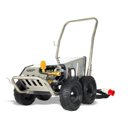 V-TUF RAPID SSC 415v 15015 All-Stainless Industrial Mobile Pressure Washer - 2200psi, 150Bar, 15L/min (with Total Stop)