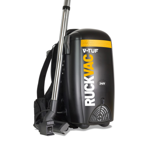 V-TUF RUCKVAC 240v Industrial Backpack Vacuum Cleaner - with Lung Safe Hepa H13 Filtration