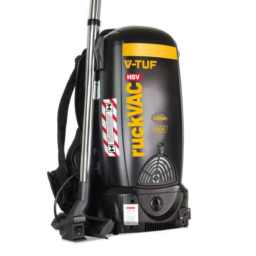 V-TUF RUCKVAC HSV 500W Cordless H-Class Rated Backpack Vacuum Cleaner - with Lung Safe Hepa Filtration (Battery Operated)