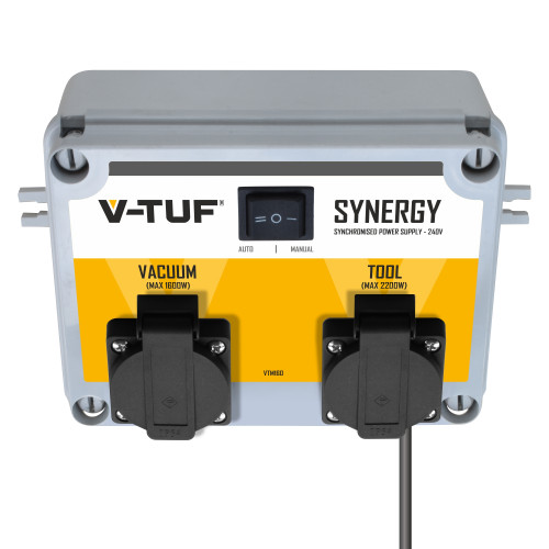 V-TUF SYNERGY - 240v Autoswitch Workshop Tool & Vacuum Syncing Switch