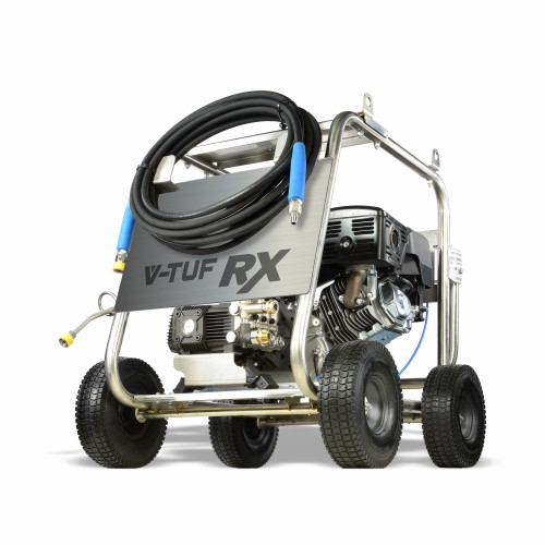 V-TUF TORRENT3RX Industrial 15HP Petrol Pressure Washer - 4000psi, 275Bar, 15L/min Electric Start - Stainless Roll Cage