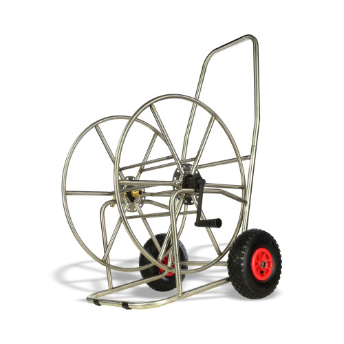 V-TUF MANUAL WIND - HOSE REEL for 110m 3/4 Hose STAINLESS STEEL - V3.34110SS