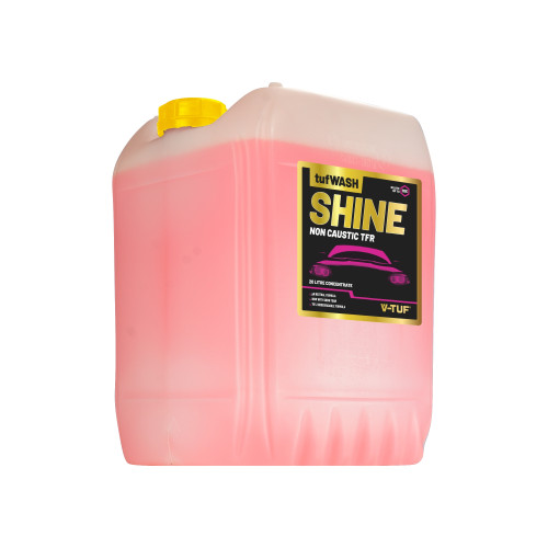 V-TUF VTC120 20 LITRE WASH & SHINE RETAINER (PINK) - NONCAUSTIC - 10X CONCENTRATED - BIODEGRADABLE