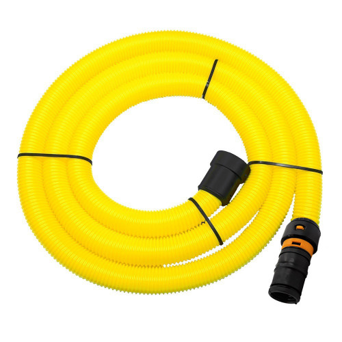 HOSE - 5m Yellow HiViz with Airflow Control for V-TUF MINI Dust Extraction Vacuum - VTM104-DM